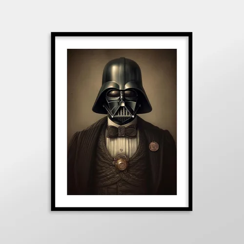 Miniatura 4 de Láminas de Arte de Retratos Victorianos de Star Wars - Impresión de Arte Fino Giclée Premium - Decoración de Pared Steampunk Estética, Póster Darth