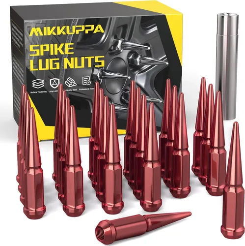 Miniatura 22 de MIKKUPPA 20 piezas de tuercas de rueda M12x1.5, tuerca de rueda M12x1.5, asiento cónico, tuercas de extremo negro con llave de casquillo, reemplazo