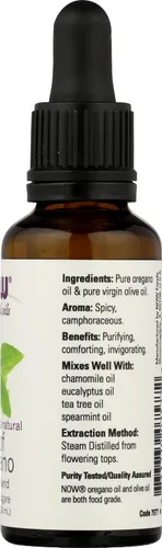 Miniatura 6 de NOW FOODS Aceite De Orégano 25%, 1 FZ