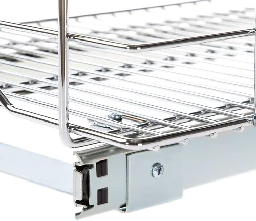 Miniatura 5 de Home Zone Living Organizador de armario de cocina extraíble con cajón deslizante para ahorrar espacio, 14 pulgadas de ancho x 21 pulgadas de largo