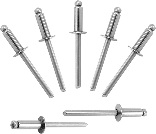 Miniatura 41 de ALLCLEAN 50 piezas de remaches ciegos profesionales de acero inoxidable de 1/4" x 1/2", remaches POP de 6,4 x 12 mm, agarre y mandril de acero