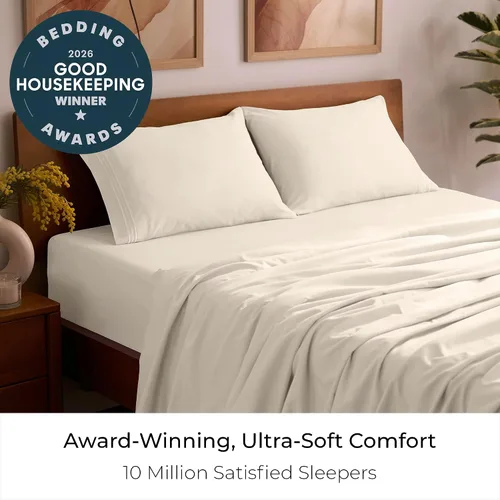 Miniatura 2 de Mellanni Juego de sábanas completas - 4 piezas de la colección icónica de ropa de cama - Sábanas de hotel de lujo, extra suaves, refrescantes, 1128