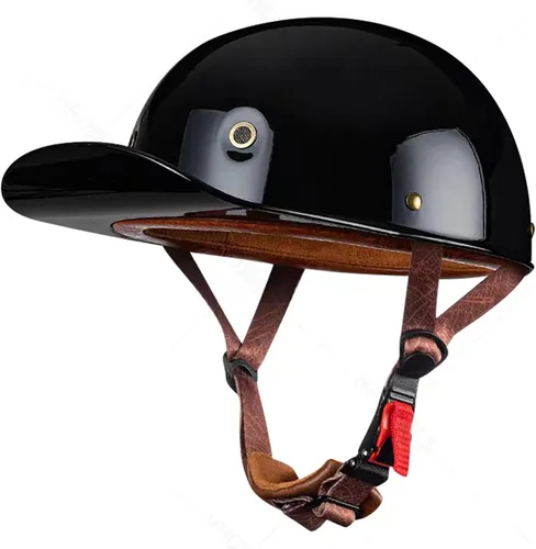 Casco de béisbol para motocicleta, aprobado por DOT, para adultos, casco de motocicleta, casco universal con hebilla ajustable de liberación rápida,
