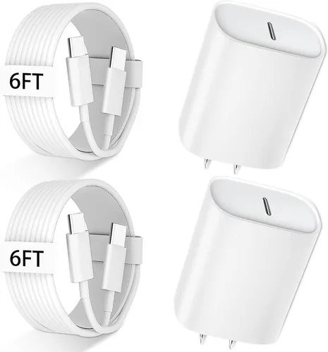 Miniatura 23 de Cargador para iPhone 17, 16, 15 Pro Max, cable largo USB C de carga rápida de 10 pies para Apple iPhone Block, con cargadores PD iPhone 17 de 20 W