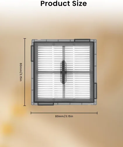Miniatura 8 de Paquete de 4 filtros HEPA de repuesto compatibles con aspiradora robot Roborock Q10 S5/Q10 S5+/Q10 X5/Q10 X5+ Filtros lavables de repuesto Kit