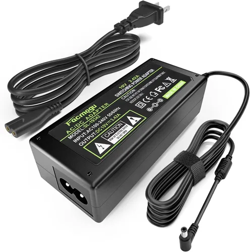 Miniatura 9 de Facmogu DC 19V 3.42A Fuente de alimentación, transformadores 100-240V AC a DC 19Volt de 65 vatios, adaptador de corriente convertidor con enchufe DC
