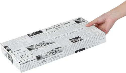 Miniatura 12 de Restaurantware Caja de pizza pequeña de 50 unidades, 14 x 7 x 1.5 pulgadas, caja rectangular para llevar papel corrugado para alimentos calientes
