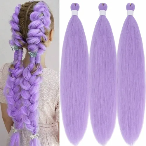 Miniatura 38 de Black Braiding Hair Pre Stretched 16 Inch Black Hair Extensions For Braiding Hypoallergenic Pre-stretched Braiding Hair Natural Knotless Crochet