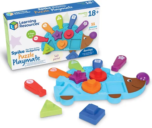 Miniatura 9 de Learning Resources Spike The Fine Motor Hedgehog - Juguetes Montessori para niños pequeños, forma de apilamiento, regalos para niños y niñas