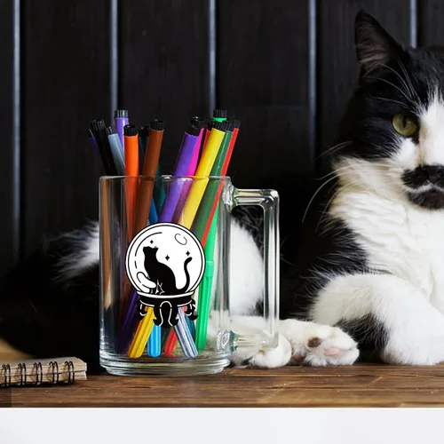Miniatura 4 de GLOBLELAND Sellos mágicos transparentes de gato para bricolaje álbumes de recortes, adivinación de gato, sellos transparentes para hacer tarjetas