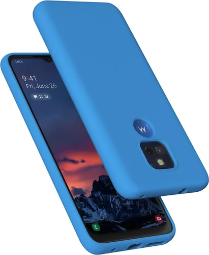 Miniatura 15 de Moto G Play 2021 - Funda de goma de gel de silicona líquida a prueba de golpes, forro de tela de microfibra suave, compatible con Motorola Moto G