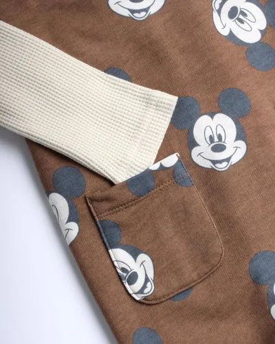 Miniatura 4 de Disney Conjunto de mono de Mickey Mouse para bebé, 2 piezas, mameluco y camisa de manga larga