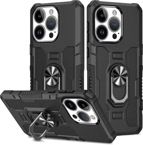 Miniatura 15 de Funda para Xiaomi Redmi Note 12 Pro 5G/Xiaomi Poco X5 Pro 5G Metal CD Patrón Anillo Titular Funda Teléfono Móvil Funda Protectora Anti-Caída Negro