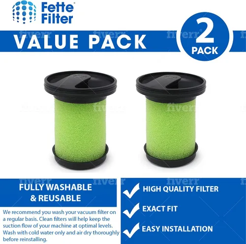 Miniatura 2 de Fette Filter -1610335 Filtro de vacío compatible con aspiradora inalámbrica Bissell Multi Reach Modelo # 1985 1985T 2151A 21512 21513 2151C 2151V