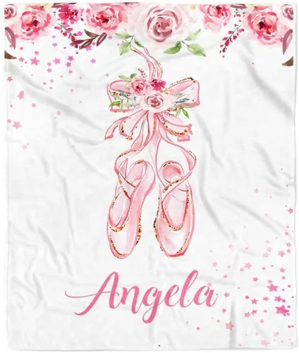 Miniatura 21 de Manta de bebé safari personalizada con nombre personalizado para niñas, hija recién nacida, nieta, sobrina, cumpleaños, manta de forro polar
