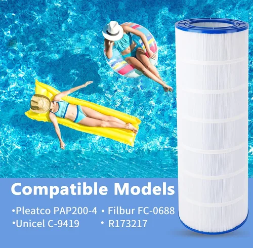 Miniatura 3 de PELLUCID PAP200 - Cartucho de filtro de piscina compatible con CC200, Unicel C-9419, Clean & Clear 200, R173217, Filbur FC-0688, 59054400, Aladdin
