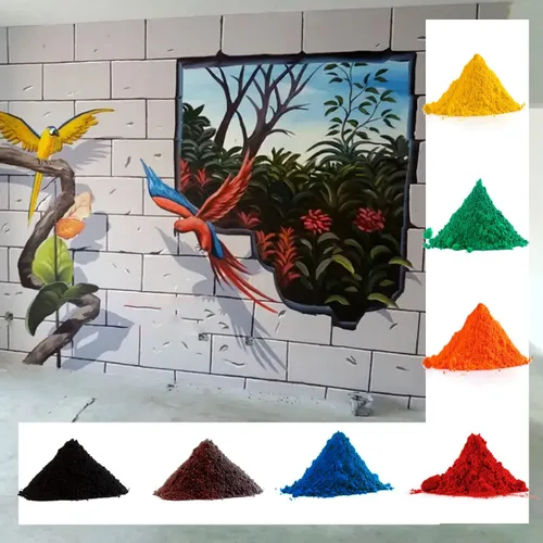 Miniatura 8 de T-MILES Polvo de óxido de hierro, paquete de 7 unidades, negro, amarillo, rojo, azul, verde, naranja, marrón óxido de hierro, 1.76 onzas cada uno