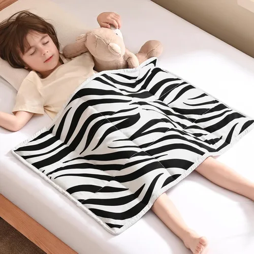 Miniatura 57 de anfie - Manta con peso para niños (40 x 60 pulgadas, 7 lb), manta refrescante para dormir, tamaño de manta ligera, transpirable, con cuentas de Gris