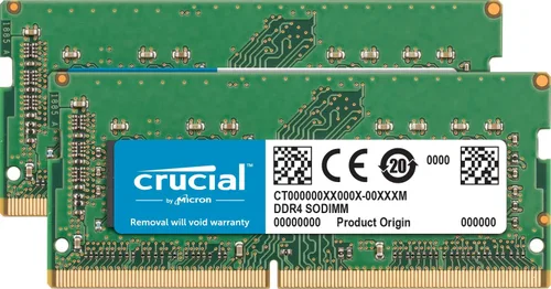 Crucial RAM 64GB Kit (2x32GB) DDR4 2666 MHz CL19 Memoria para laptop CT2K32G4SFD8266