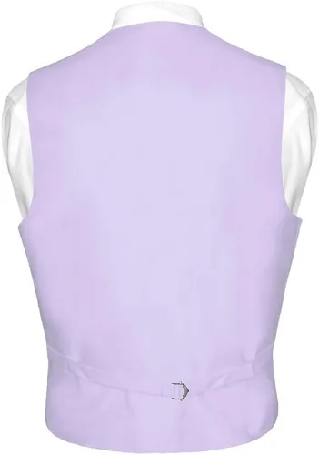 Miniatura 2 de Conjunto de chaleco de vestir y pajarita de color rosa sólido para hombre para traje o esmoquin