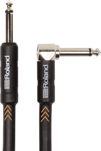 Miniatura 3 de Roland Black Series - Cable de instrumento recto/recto, conector de 1/4 de pulgada, 25 pies