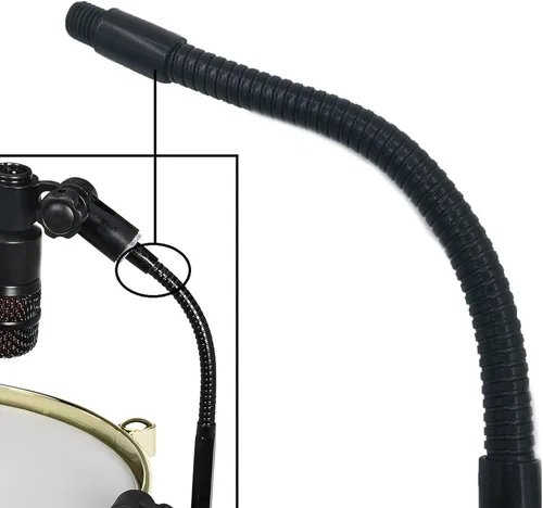 Miniatura 4 de Abrazadera de micrófono para borde de tambor, accesorio de montaje de micrófono de percusión para batería, aro de bombo, soporte de clip