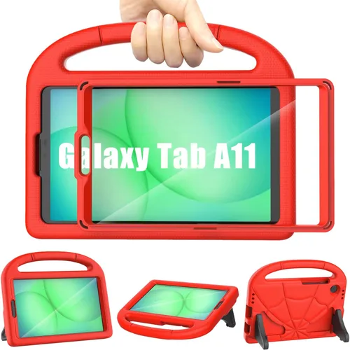Miniatura 8 de Funda infantil para Samsung Galaxy Tab A11 /A9 de 8.7 pulgadas versión 2025/2023, ligera, a prueba de golpes, apta para niños, con protector