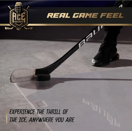 Miniatura 6 de ACE HOCKEY Almohadilla de tiro de 30 x 60 pulgadas – Dispara como en hielo real – Practica tiro, manejo de palos, habilidades de paso en 12.5 pies