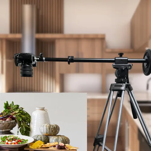 Miniatura 2 de Glide Gear OH 50 - Soporte superior para DSLR, iPhone, brazo de 36 pulgadas, extensión de trípode, cabeza esférica, metal resistente