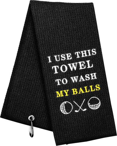 Miniatura 9 de Toalla de golf divertida, Best PAPA by Par, regalos de golf para hombres, accesorios de golf para hombres, toallas bordadas para bolsas con clip