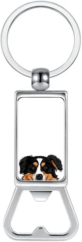 Miniatura 18 de WIRESTER Llavero de metal para abrebotellas, abrebotellas de cerveza, llavero para cocina, bar, restaurante, fácil de llevar, gato negro Bombay
