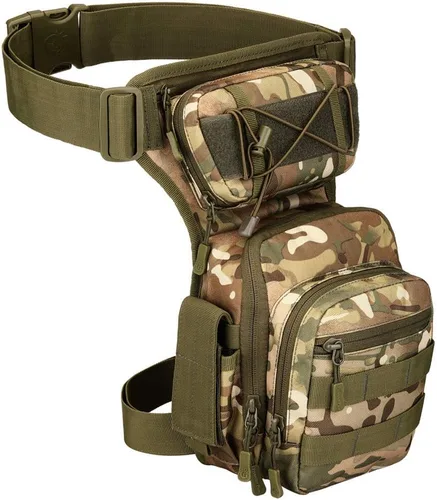 Miniatura 6 de Bolsa táctica de pierna caída para hombres y mujeres, bolsa militar para muslo, al aire libre, motocicleta, senderismo, cintura, riñonera, bolsa