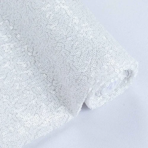 Miniatura 16 de Partisout Tela de lentejuelas por el patio - Tela de 3mm brillante para manualidades DIY, disfraces y decoración de fiesta Material de brillo, 3