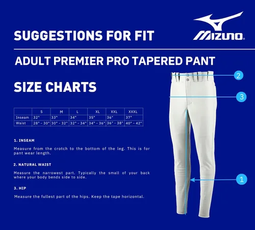 Miniatura 3 de Mizuno Pantalón cónico Premier Pro para hombre