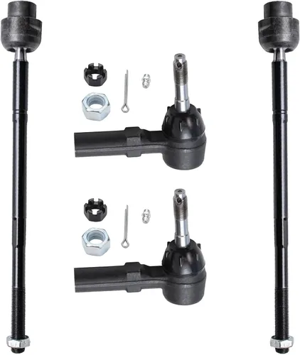 Miniatura 83 de Detroit Axle - 4 barras de acoplamiento delanteras para Kia Forte Koup 14-17, 14-18 Forte Forte5, 4 extremos de barra de acoplamiento exteriores e