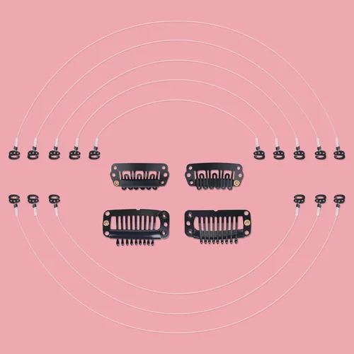 Miniatura 24 de WENNALIFE Extensiones de cabello con pestañas de cinta de repuesto de doble cara, sin residuos, transparentes para extensiones adhesivas, 72 Cinta