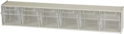 Miniatura 9 de Akro-Mils 06702 TiltView sistema de almacenamiento de plástico horizontal con dos compartimientos rebatibles Piedra