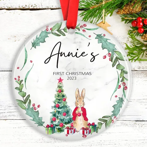 Miniatura 6 de Adornos de Navidad personalizados para camión volquete, adorno personalizado para bebé, adornos para árbol de Navidad para niños, adornos de camión