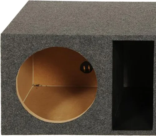 Miniatura 5 de Q Power HD212VL - Caja de subwoofer con doble ventilación de 12 pulgadas, carcasa con puerto extra grande de 2 agujeros con frontal MDF de 1
