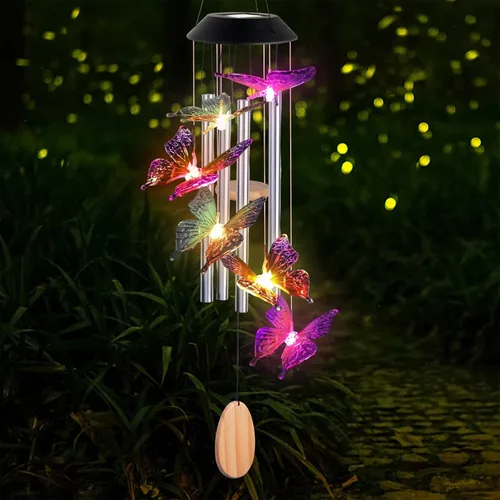 Miniatura 8 de JOBOSI Ramo de la madre, carillón de viento conmemorativo con tubo negro, regalos decorativos, adecuado para interiores y exteriores, perfecto