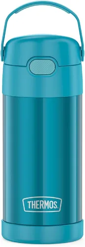 Miniatura 13 de THERMOS FUNTAINER - Botella de acero inoxidable con aislamiento al vacío y sorbete, capacidad de 12 onzas, para niños, azul Azul marino