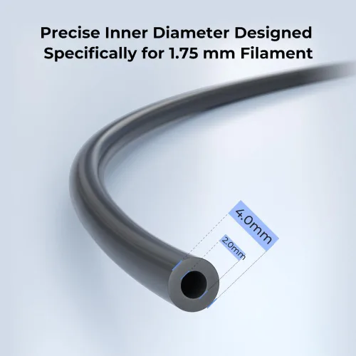 Miniatura 6 de Official Creality - Tubo de PTFE ultra suave de 3.3 ft de filamento de 0.069 pulgadas, alimentación suave para impresoras 3D Ender 3, Ender 5