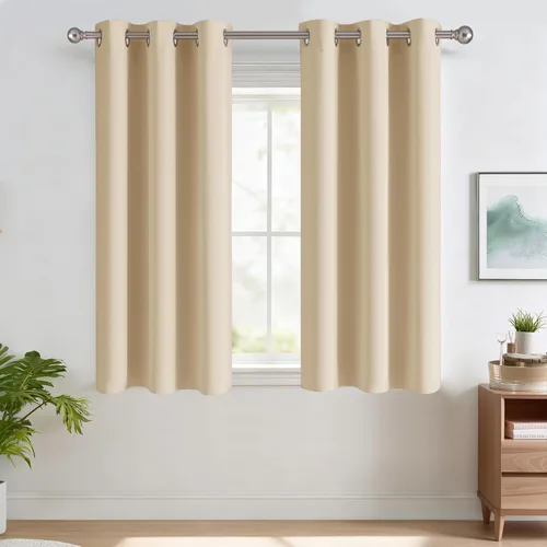 Miniatura 124 de RYB HOME Cortinas opacas de cocina de 36 pulgadas de largo, tratamiento de privacidad para ventanas pequeñas, aislamiento térmico, telón de fondo