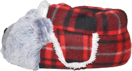 Miniatura 9 de Millffy Pantuflas clásicas de conejo para adultos, pantuflas de felpa de tamaño infantil, pantuflas de animales de pastor perro corgi disfraz calzado