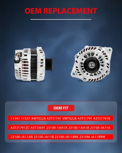 Miniatura 6 de cciyu Nuevo alternador 11341 11557 apto para 2007-2010 para Nissan para Altima, 2009-2010 para Nissan para Maxima, 2009-2014 para Nissan