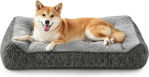 Miniatura 24 de JOEJOY Camas ortopédicas XL para perros de tamaño grande, extra gruesas, con apoyo y laterales, sofá cama ultrasuave para perros grandes, color Beige