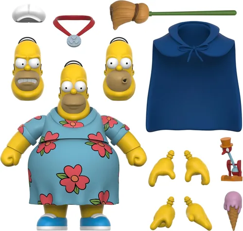 Miniatura 8 de Super7 Ultimates The Simpsons Bartman - Figura de acción de Los Simpson de 7 pulgadas con accesorios, colección clásica de programas de televisión