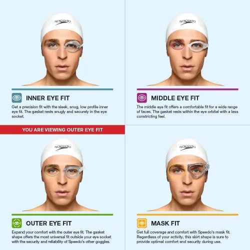 Miniatura 3 de Speedo Gafas de natación para niños Hydrospex de 6 a 14 años Rosa