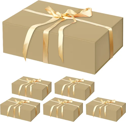 Miniatura 25 de HavrePac Paquete de 4 Cajas de Regalo Grandes 35x23x11 cm Cajas de Regalo de Lujo con Tapas, Caja de Regalo con Cierre Magnético para Empaquetado