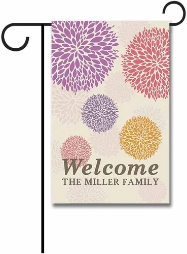 Miniatura 13 de Welcome Style Initial Garden Flag Snowflake Decor Customized Your Last Name 12.5X18 Inch Print Double Sided